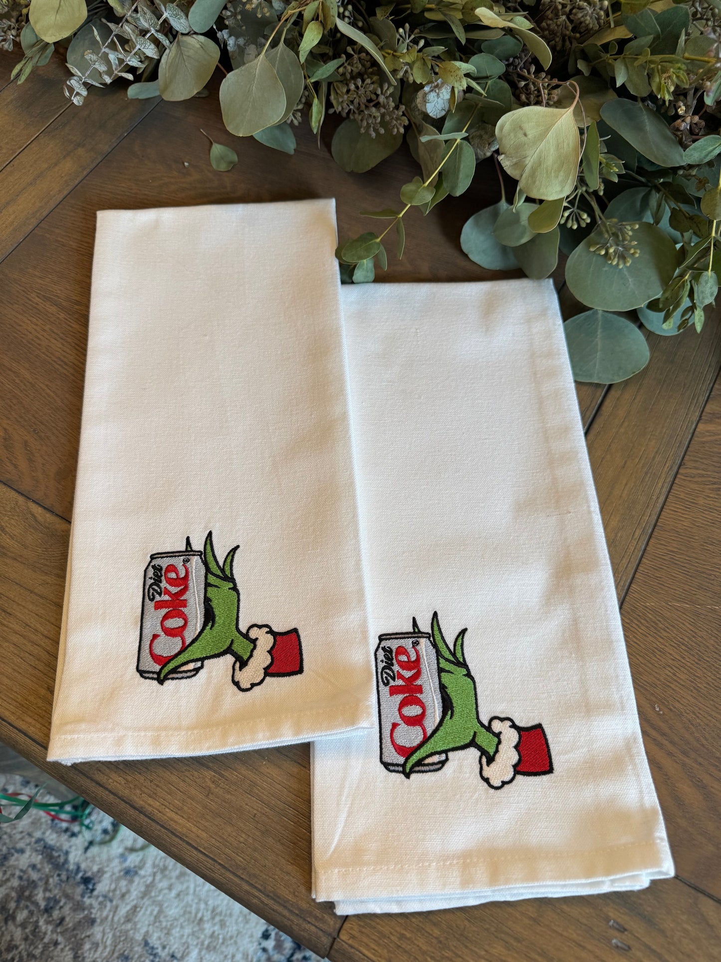 Diet Coke Grinch Towel