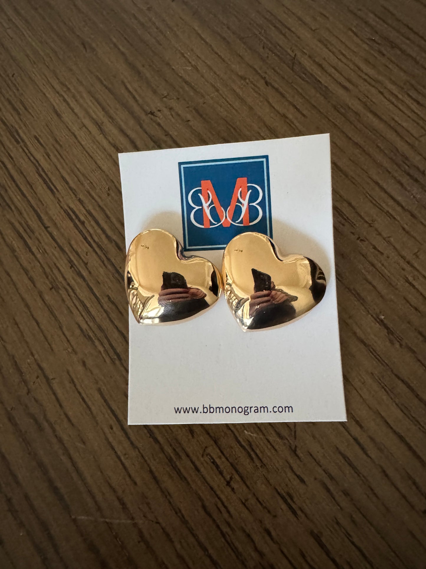 Gold Heart Earring