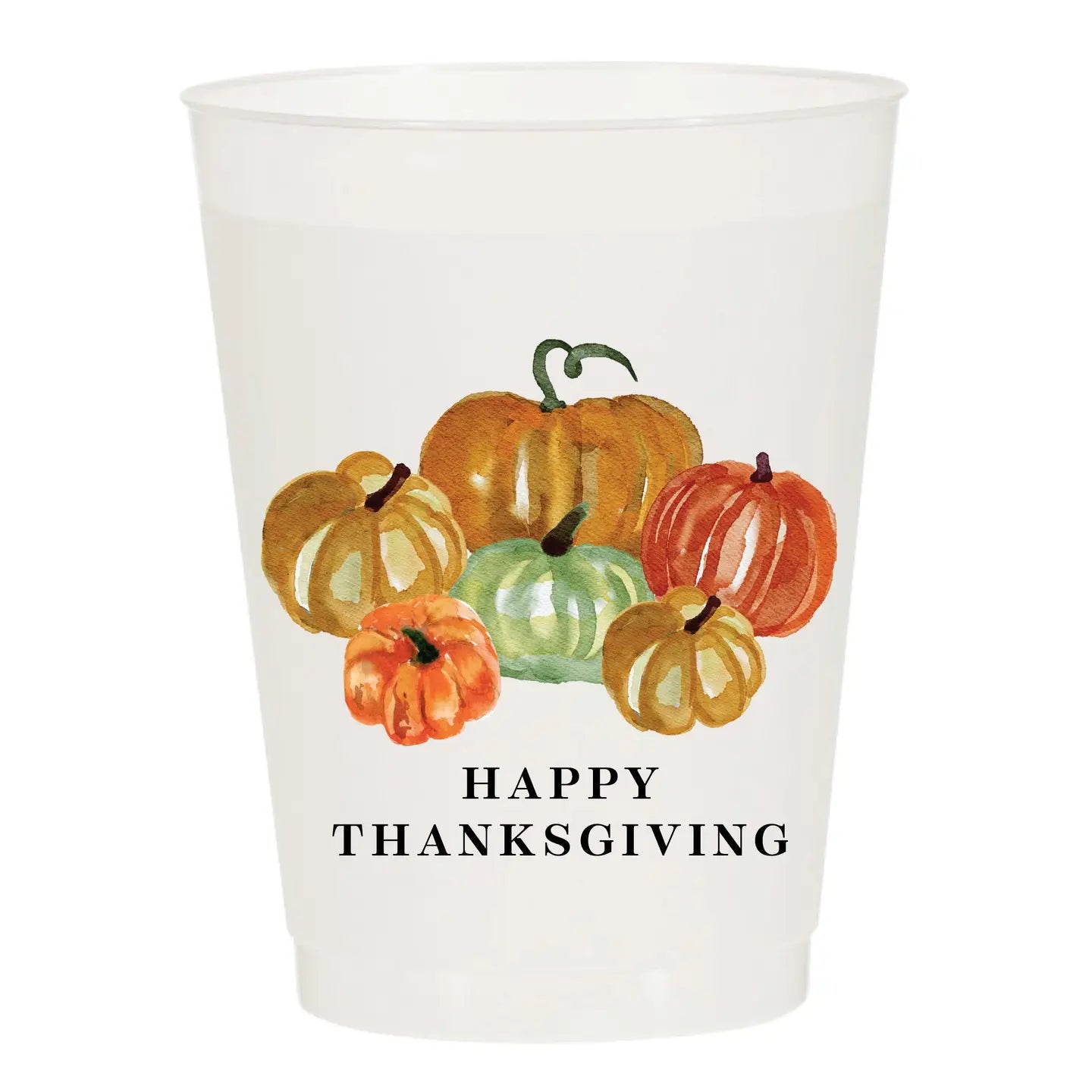 Happy Thanksgiving Pumpkins Frosted Cups