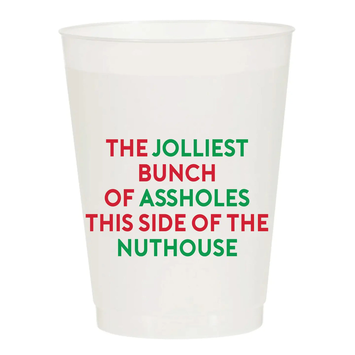 Jolliest Bunch of Assholes Frosted Cups (set of 10)
