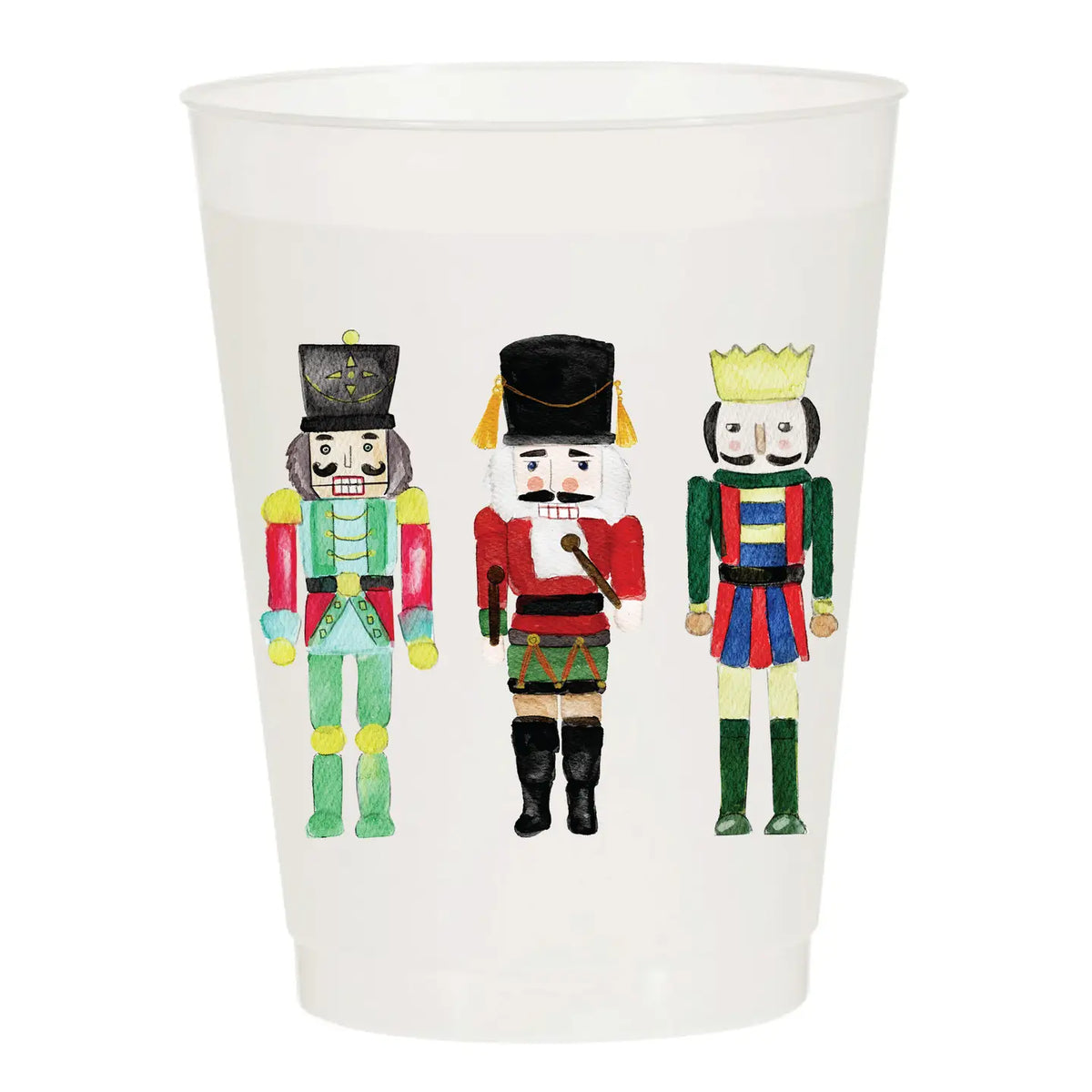 Nutcracker Christmas Frosted Cups (set of 6)