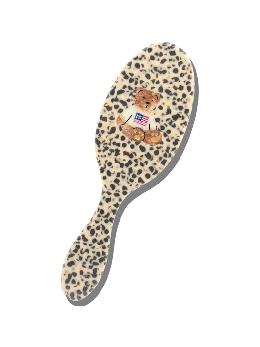 Americana Teddy Hair Brush (Hand-Painted)