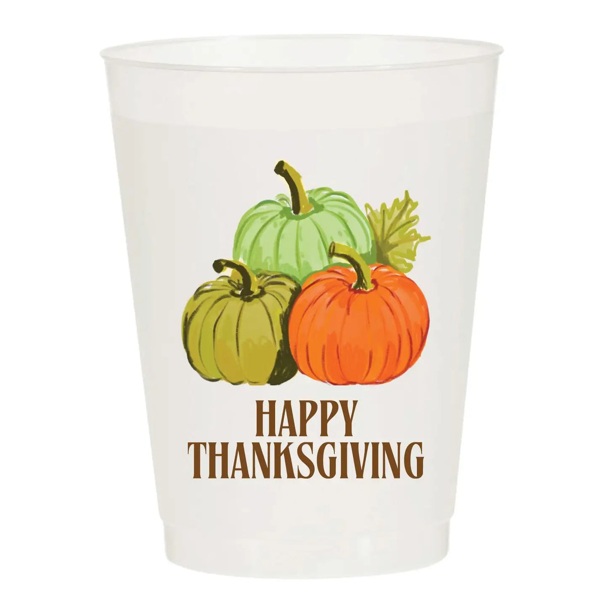Happy Thanksgiving Pumpkins Cups (set of 10)