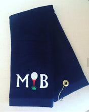 Load image into Gallery viewer, Navy Golf Towel
