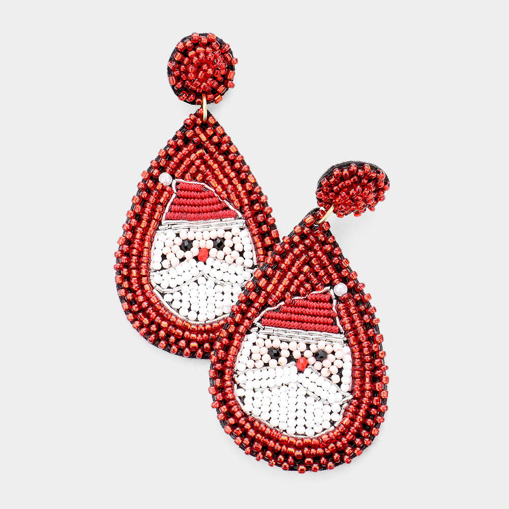 Santa Earring (Red)
