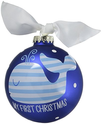 First Christmas Ornament (blue whale)